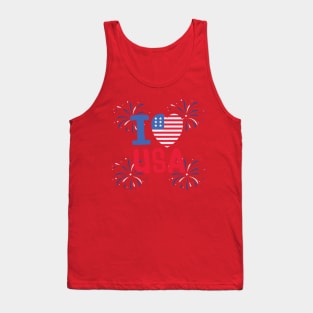 I LOVE THE USA Tank Top